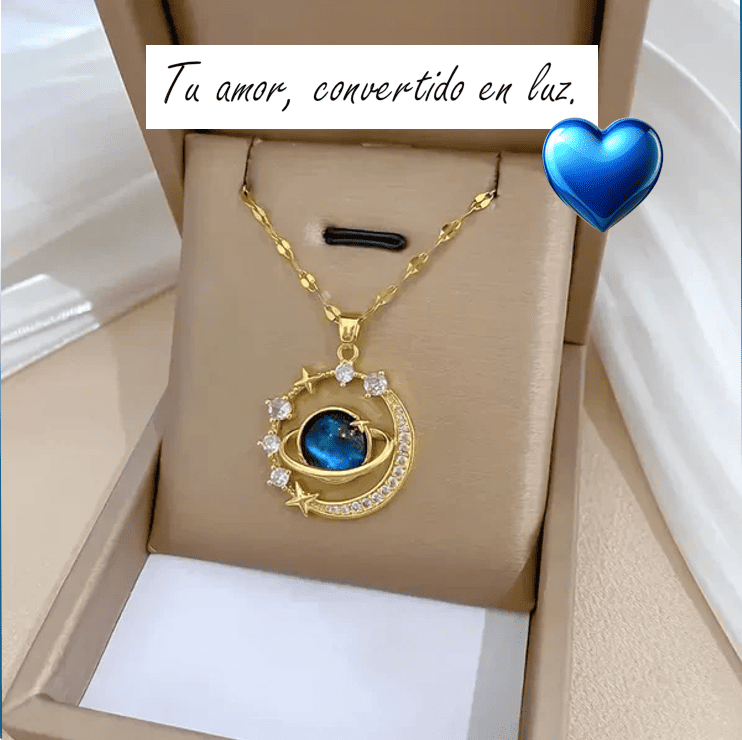 💫 SaturnGlow™ El Collar del Amor Eterno + Caja de Regalo