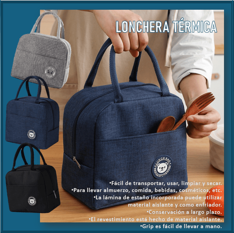 Lonchera Térmica: Transporta fácil y disfruta! ✨