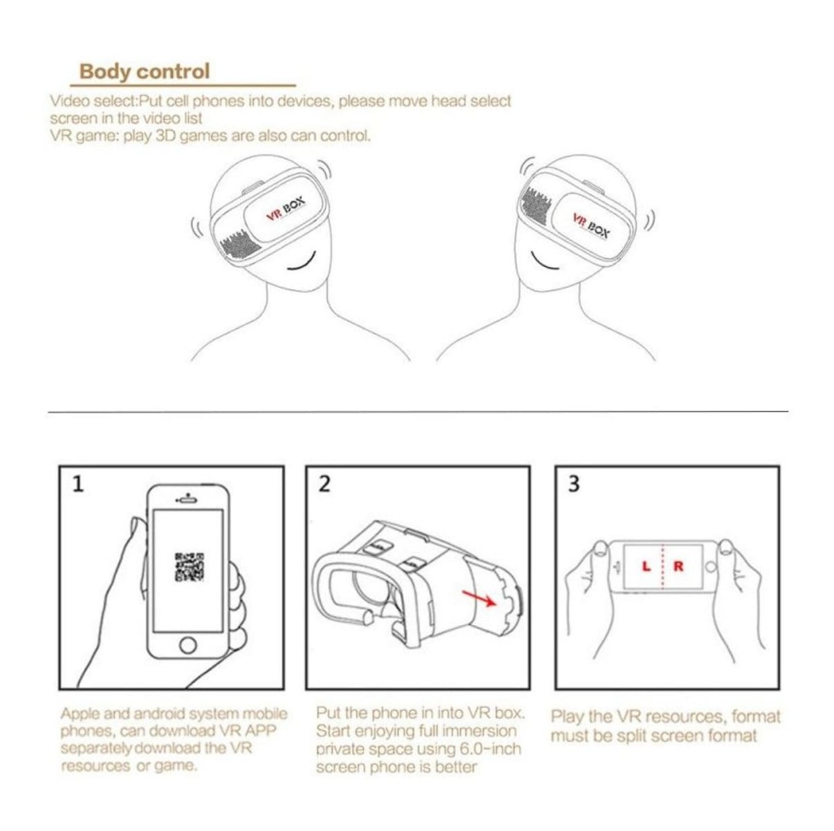 NextReality™ Gafas 3D Realidad Virtual VR BOX