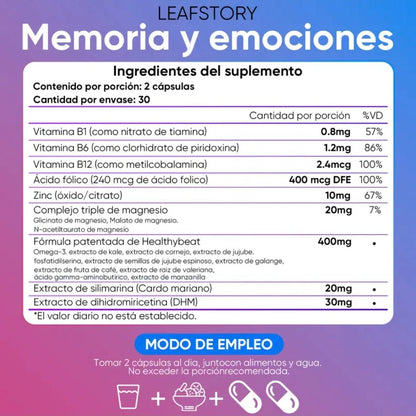 🧠 NeuroVibe™ Suplemento avanzado para el Cerebro, Ánimo y Nervios