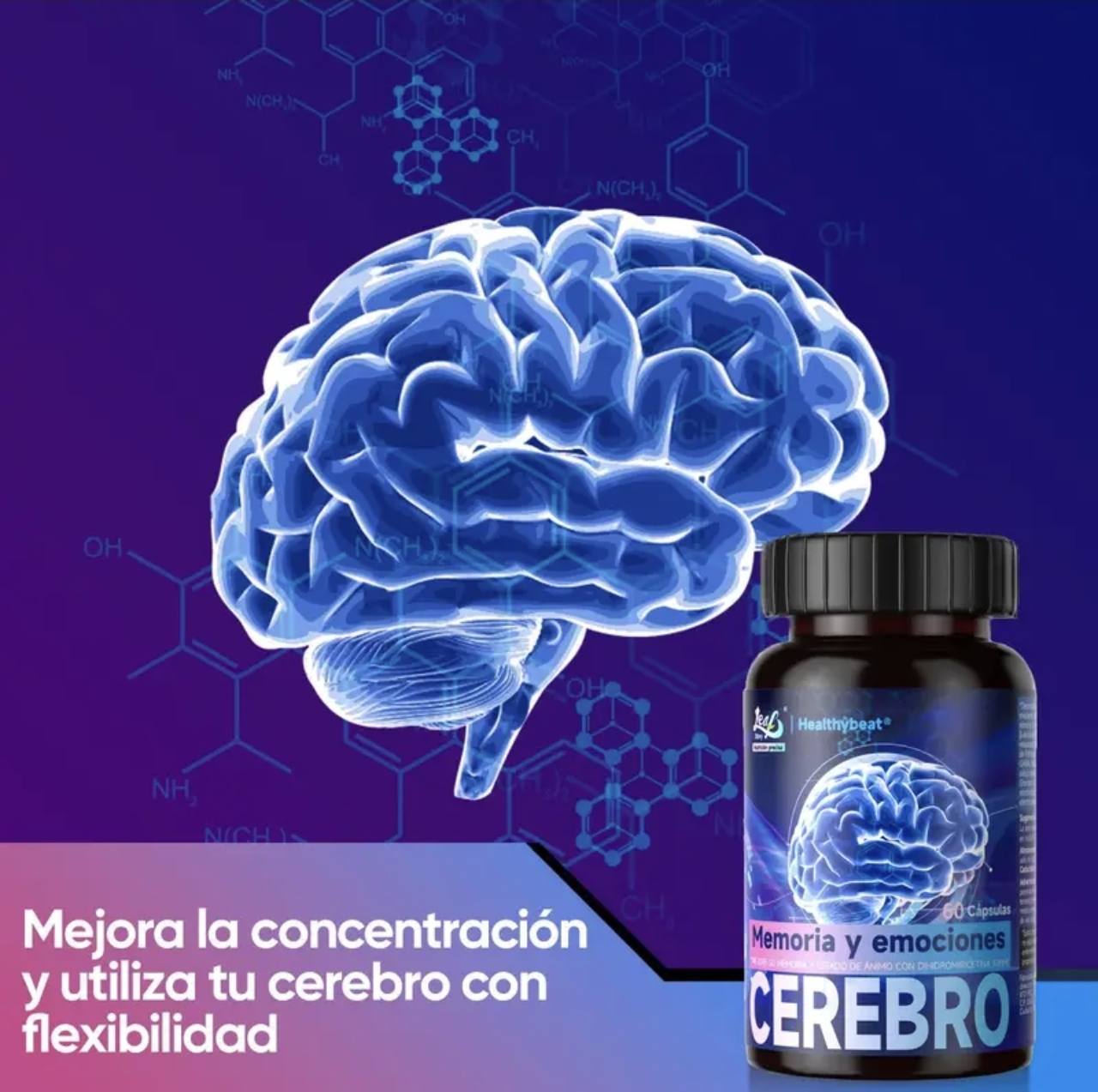 🧠 NeuroVibe™ Suplemento avanzado para el Cerebro, Ánimo y Nervios