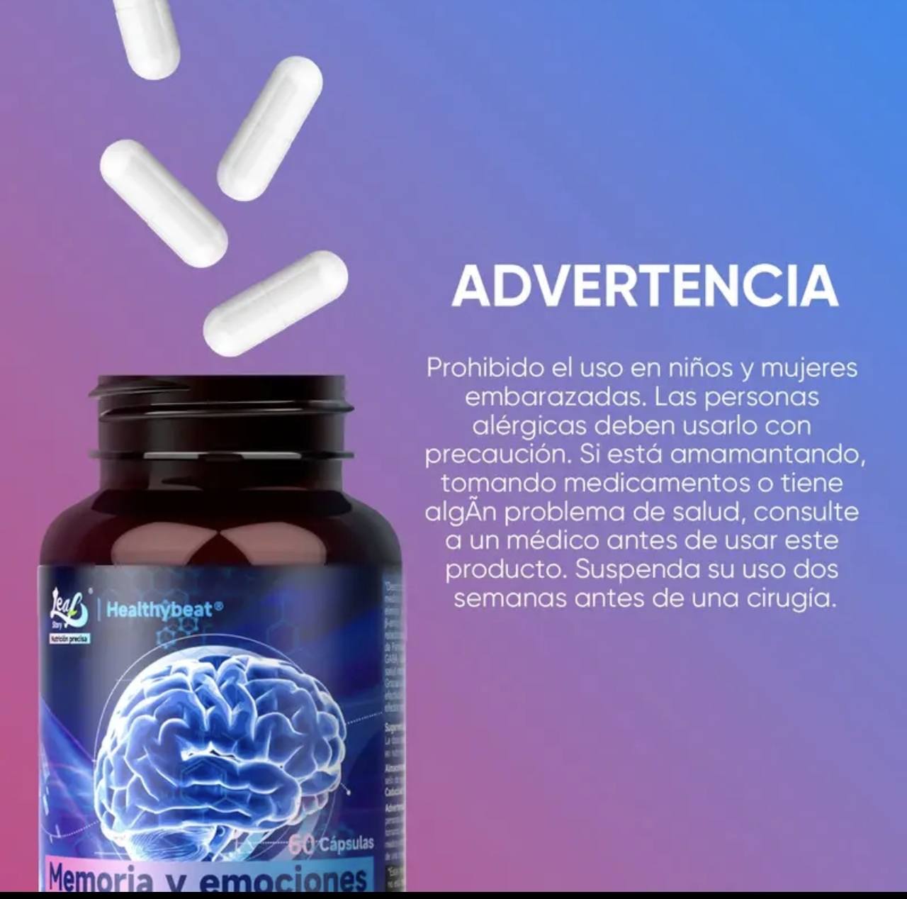 🧠 NeuroVibe™ Suplemento avanzado para el Cerebro, Ánimo y Nervios
