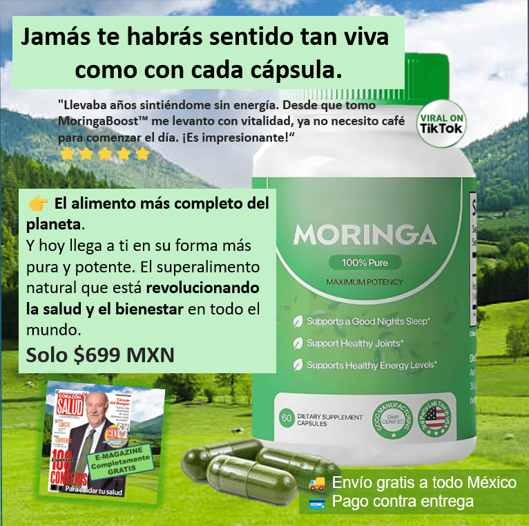 🌿 MoringaBoost™ El Superalimento que tu cuerpo estaba pidiendo