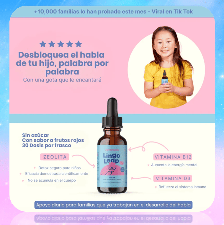 🧠💧LingoLeap™ Potencia el lenguaje y la concentración de tus niños