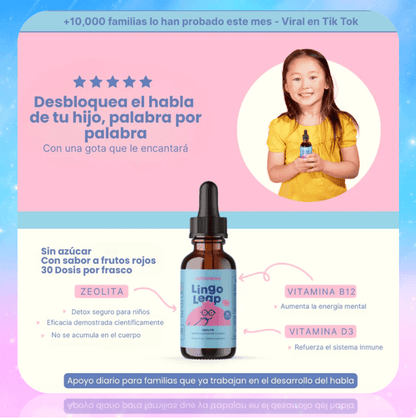 🧠💧LingoLeap™ Potencia el lenguaje y la concentración de tus niños