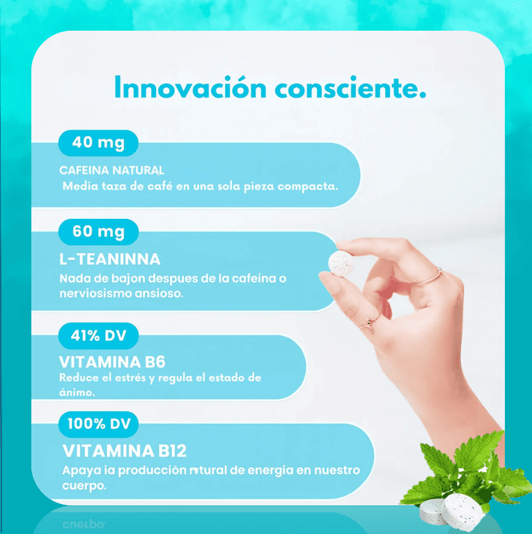 ⚡ ENERGY & FOCUS™ Goma de mascar que despierta tu mente y aumenta tu energía.