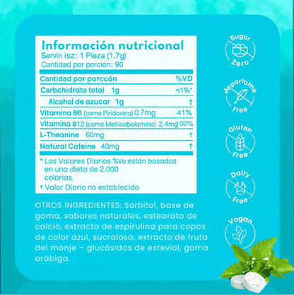 ⚡ ENERGY & FOCUS™ Goma de mascar que despierta tu mente y aumenta tu energía.