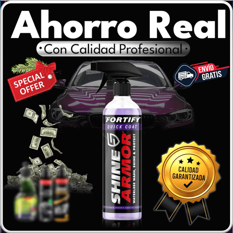 🌟 ShineArmor™ 3 en 1: Lava, Pule y Protege en un solo paso