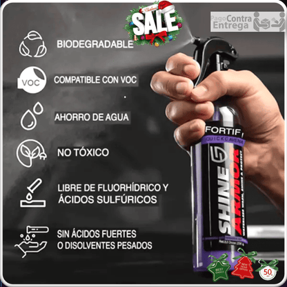 🌟 ShineArmor™ 3 en 1: Lava, Pule y Protege en un solo paso