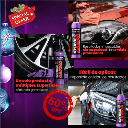 🌟 ShineArmor™ 3 en 1: Lava, Pule y Protege en un solo paso