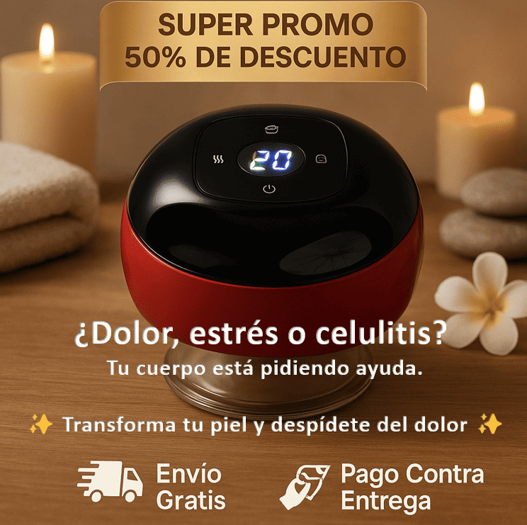 🍑 SkinTonic™ – Terapia Inteligente 3 en 1 para Dolor, Estrés y Celulítis