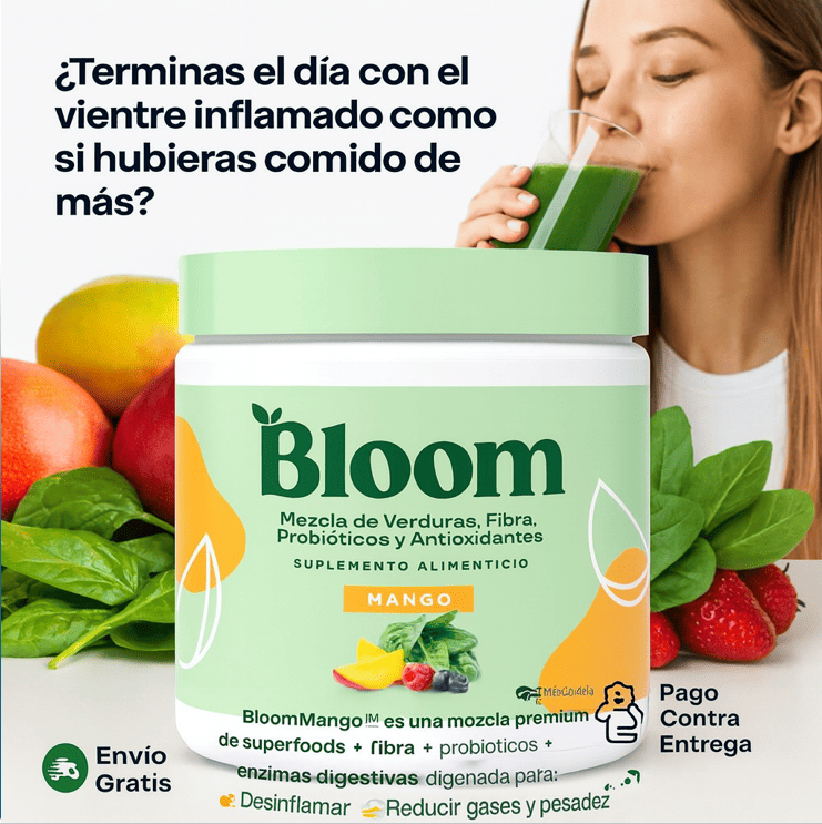 🌿🥭BloomMango™ Fórmula con probióticos para un abdomen desinflamado
