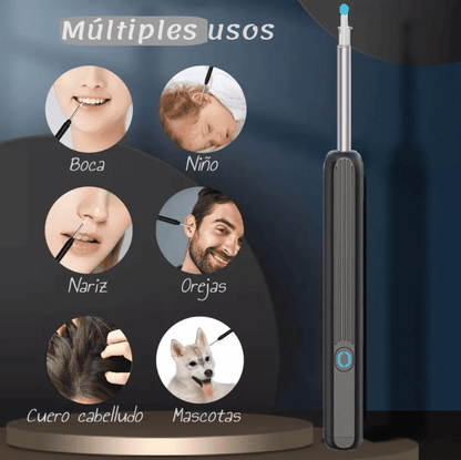 🦻ClearView Pro™ Limpiador de oídos inteligente con cámara HD