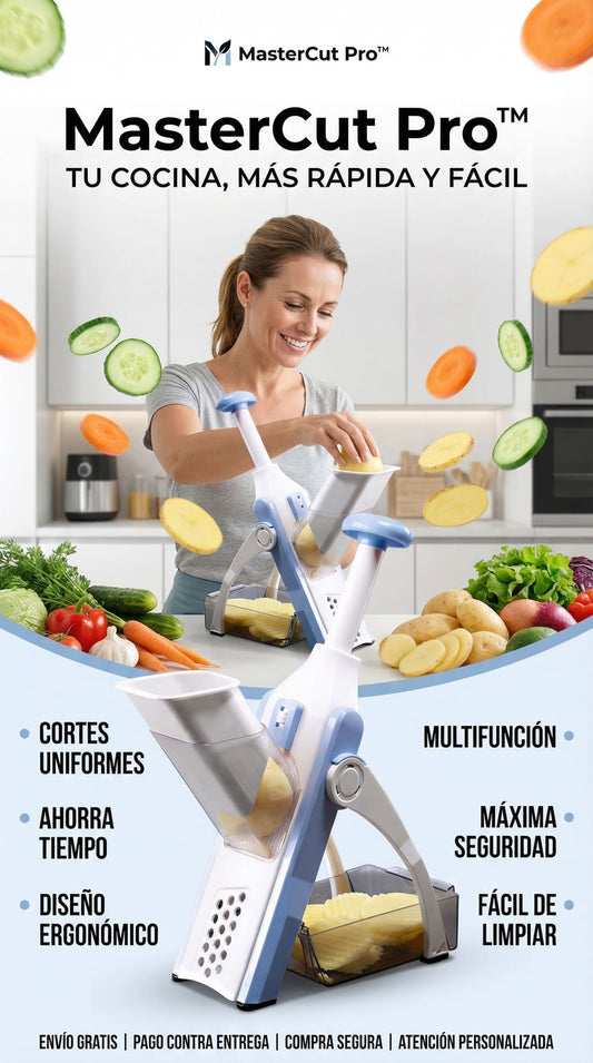 🔥MasterCut Pro™ El rebanador multifunción, cocina rápido, seguro y sin esfuerzo 🍽️✨